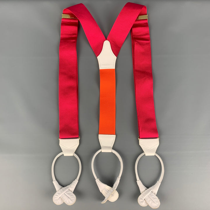 PINK Pink Orange Suspenders