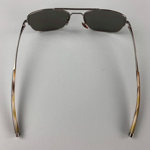 JOHN VARVATOS Silver Gunmetal Sunglasses