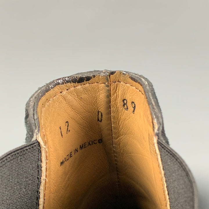 SUTRO Size 12 Black Suede Chelsea Boots