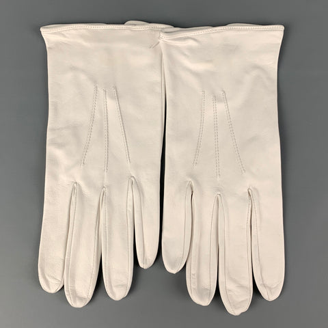 BUDD Size 9 White Leather Gloves