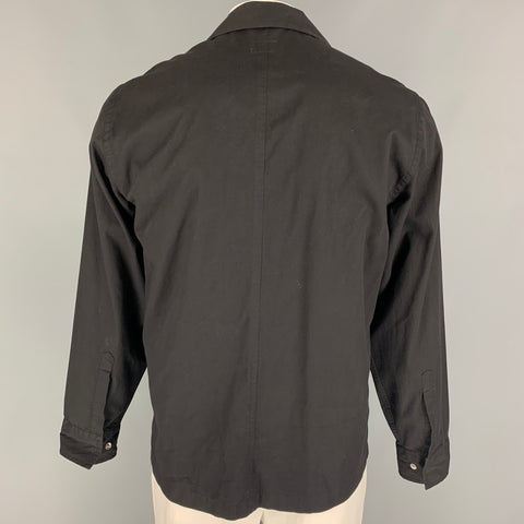KENZO Size M Black Cotton Zip Up Jacket