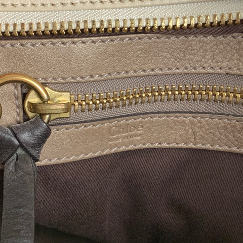 CHLOE Beige Leather Shoulder Bag