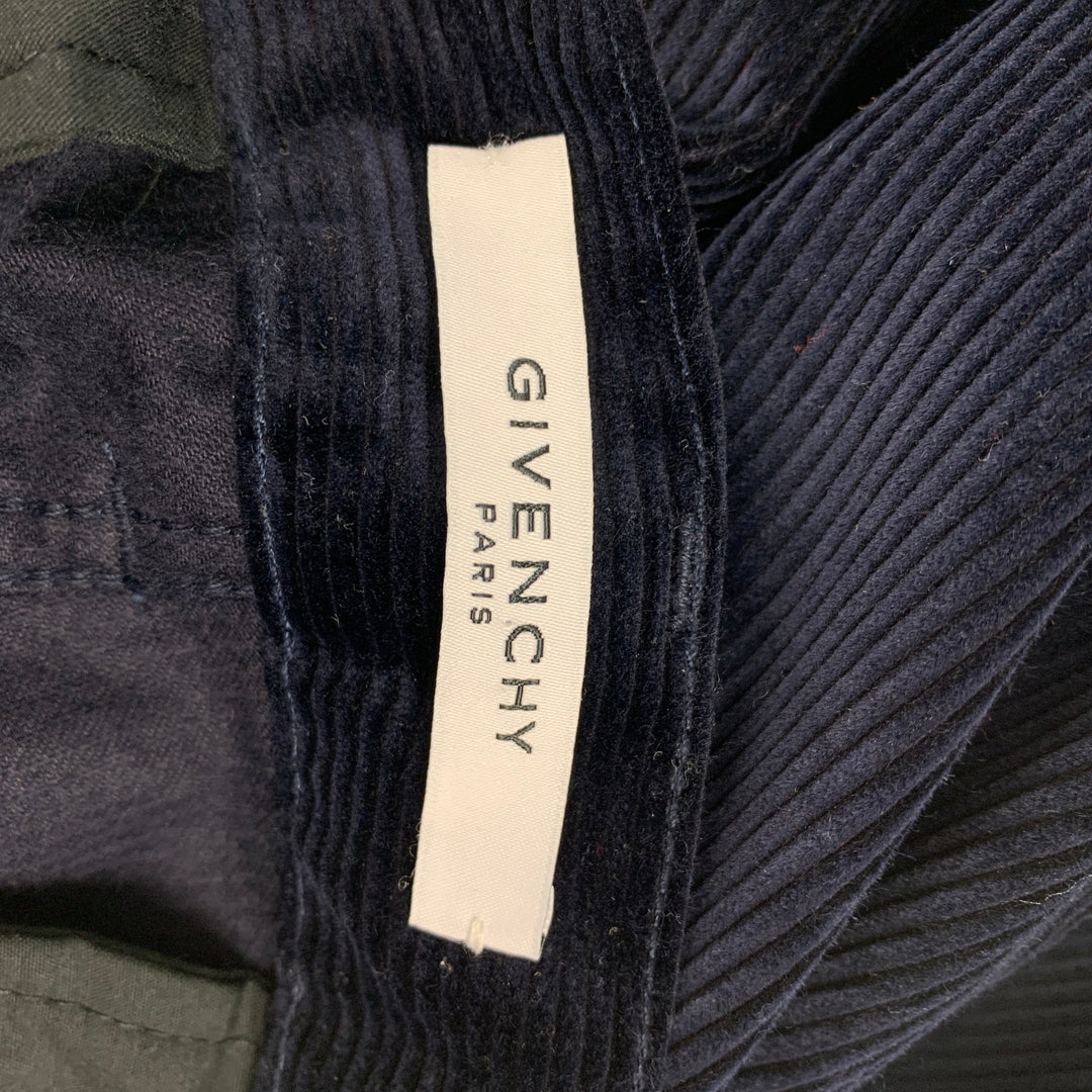 GIVENCHY Size 32 Navy Blue Relaxed Corduroy Combat Trousers – Sui Generis  Designer Consignment