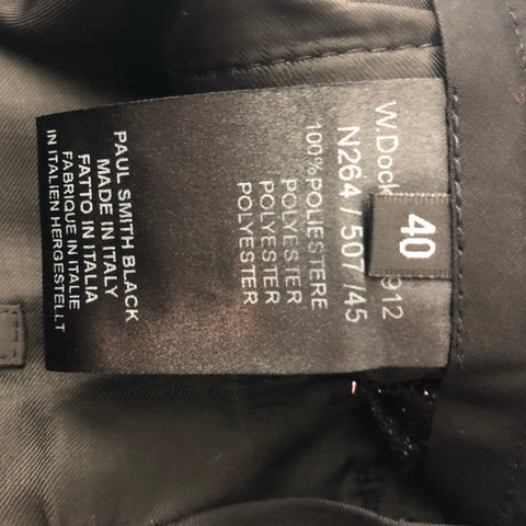PAUL SMITH Size 4 Black Silver Polyester Dress Pants
