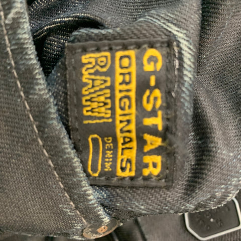 G-STAR Size 38 Black Slate Cotton Button Fly Jeans