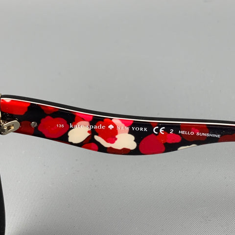 KATE SPADE Amberlys Black Acetate Cat Eye Sunglasses