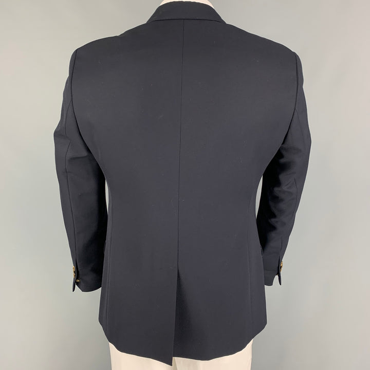 DOLCE & GABBANA Martini Size 42 Regular Navy Wool Silk Sport Coat