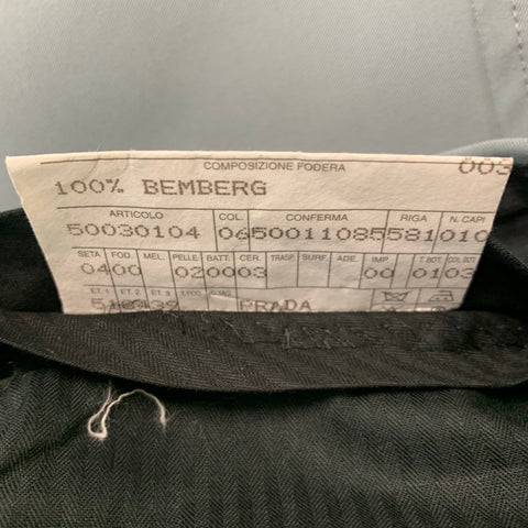 PRADA Taille 32 Pantalon habillé en mélange de polyester gris à devant plat