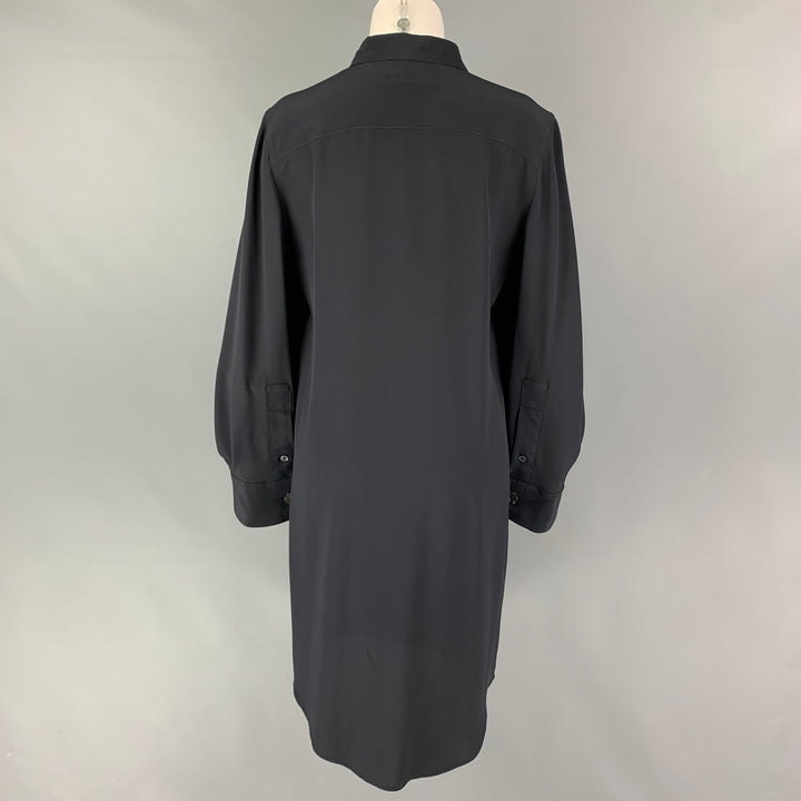 VIKTOR & ROLF Size 10 Black Silk Dress