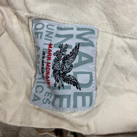 MARK McNAIRY Size 30 Beige Brown Floral Cotton Button Fly Shorts