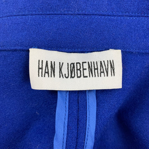HAN KJOBENHAVN Size S Blue Royal Blue Notch Lapel Sport Coat