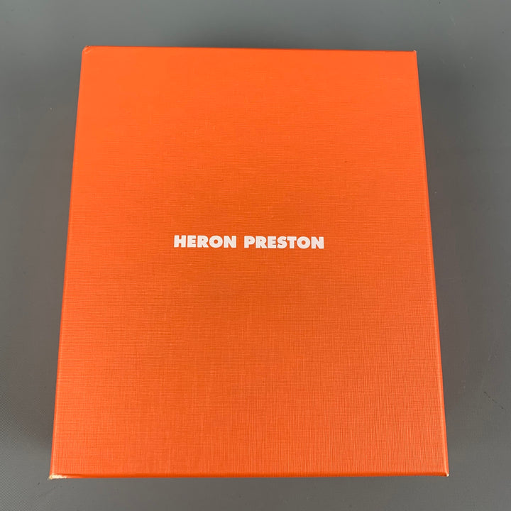 HERON PRESTON Silver Tone Orange Dip Dye Bracelet
