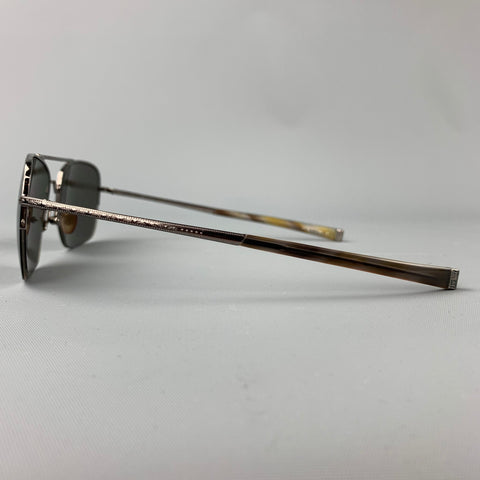 JOHN VARVATOS Silver Gunmetal Sunglasses