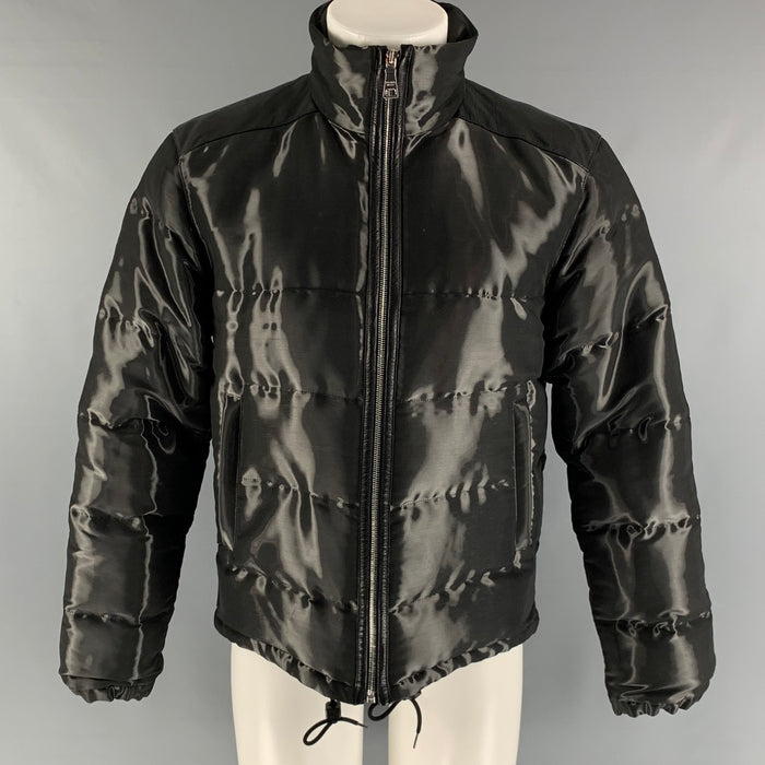 PRADA Size 38 Black Quilted Polyester Blend Jacket