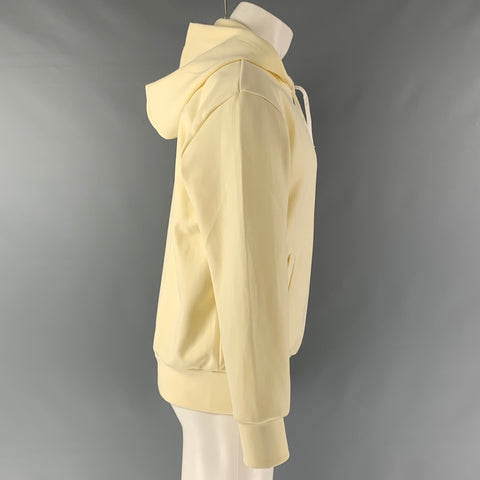 COMME des GARCONS PLAY Size L Beige Solid Polyester Hoodie Sweatshirt