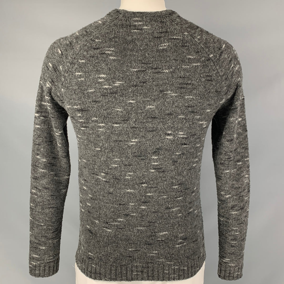 NATIVE YOUTH Size M  Grey Marble Polyamide-Blend Crew-Neck Sweater