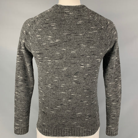 NATIVE YOUTH Size M  Grey Marble Polyamide-Blend Crew-Neck Sweater