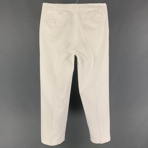 RRL by RALPH LAUREN Size 32 White Cotton Button Fly Casual Pants