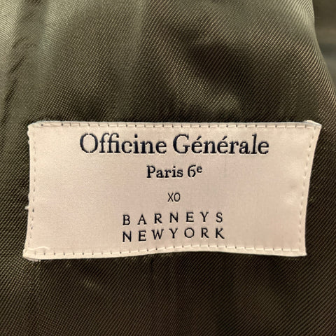 OFFICINE GENERALE Size 42 Olive Solid Cotton Velvet Sport Coat