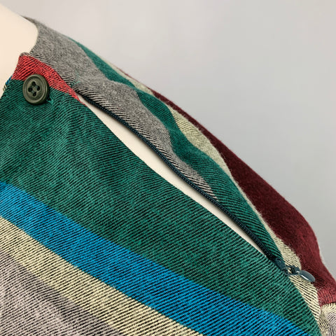 CLOT APPAREL Size XL Multi-Color Stripe Cotton Pullover Long Sleeve Shirt
