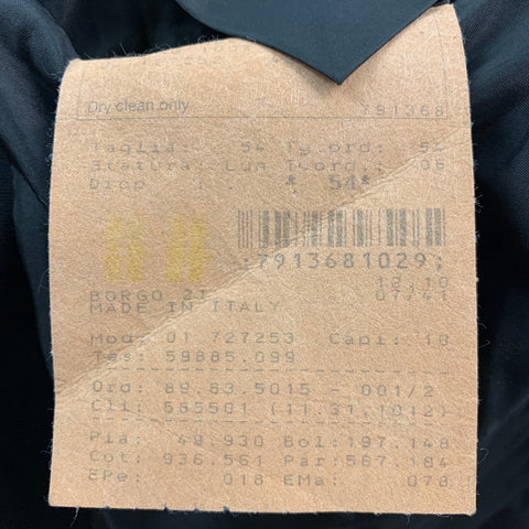 GIORGIO ARMANI Size 44 Black Polyester Elastane Sport Coat