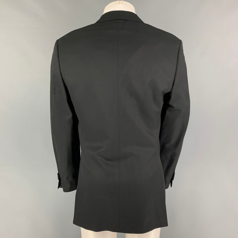 PORTS INTERNATIONAL Size 40 Black Wool Tuxedo Sport Coat