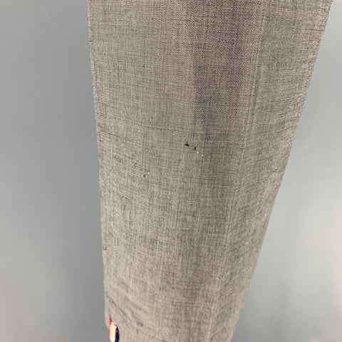 MONCLER Size 30 Grey Cotton Blend Straight Dress Pants
