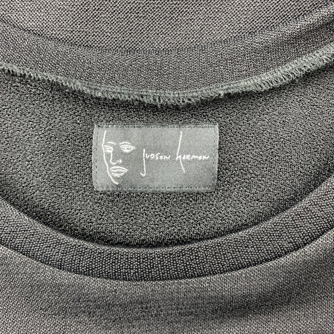 JUDSON HARMON Size L Black Poliammide Crew-Neck Long Sleeve T-shirt