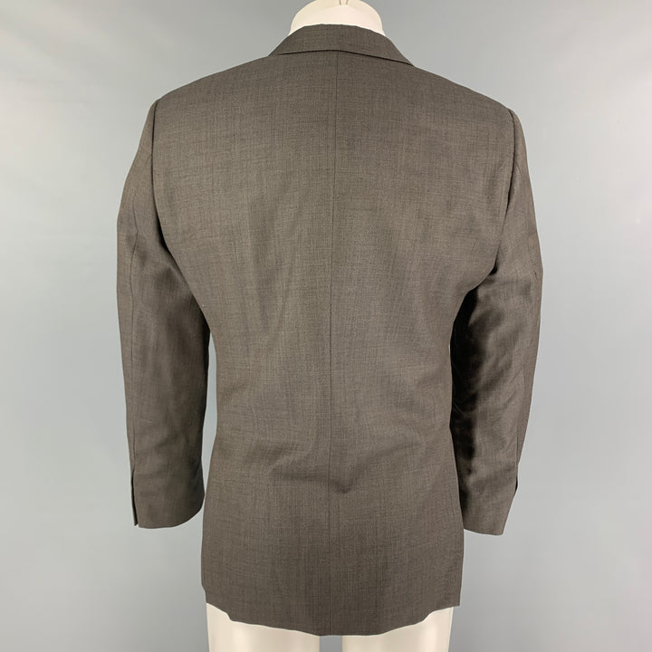 CALVIN KLEIN COLLECTION Size 36 Grey Wool Notch Lapel Sport Coat