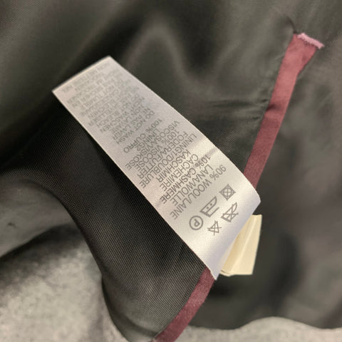 PAUL SMITH Size 38 Grey Wool Cashmere Notch Lapel Sport Coat
