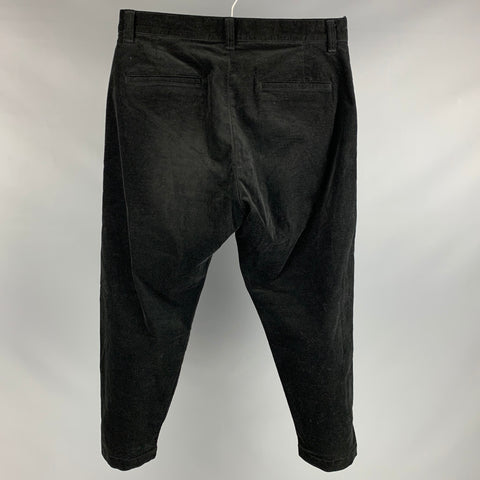 SOPHNET Size 32 Black Corduroy Cotton Blend Drop-Crotch Casual Pants