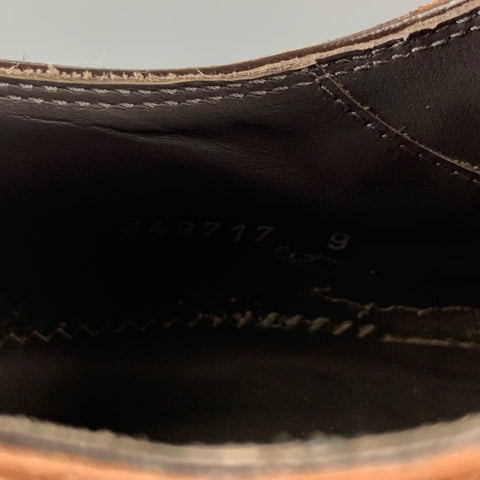 TO BOOT NY Size 9 Brown Perforated Leather Cap Toe Loafers
