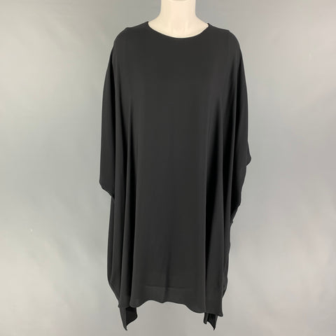 ST. JOHN Size M Black Silk Dress