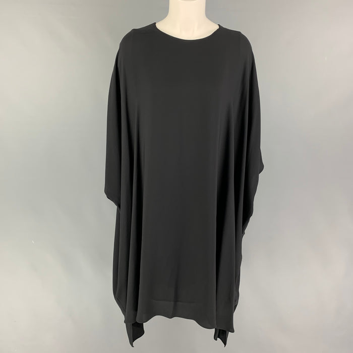 ST. JOHN Taille M Robe en Soie Noire