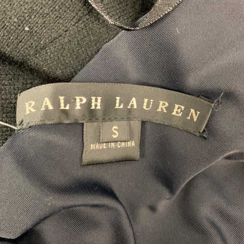 RALPH LAUREN Black Label Size S Black Cashmere Strapless Mermaid Gown