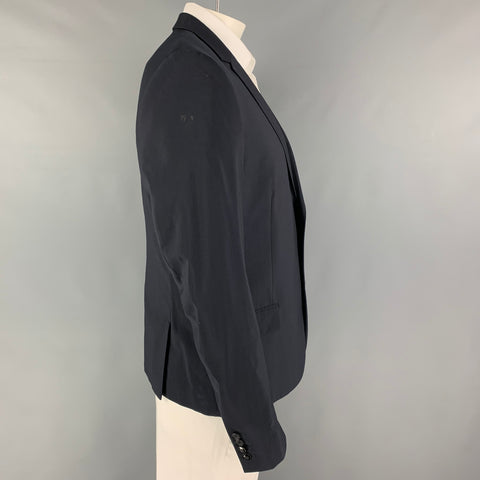 THE KOOPLES Size 44 Navy Wool Notch Lapel Sport Coat