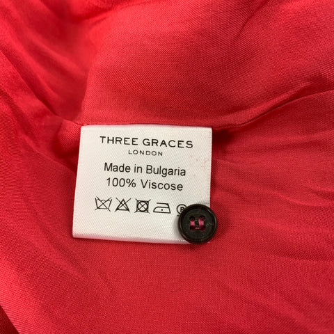 THREE GRACES Size S Pink Viscose Halter Shift Dress