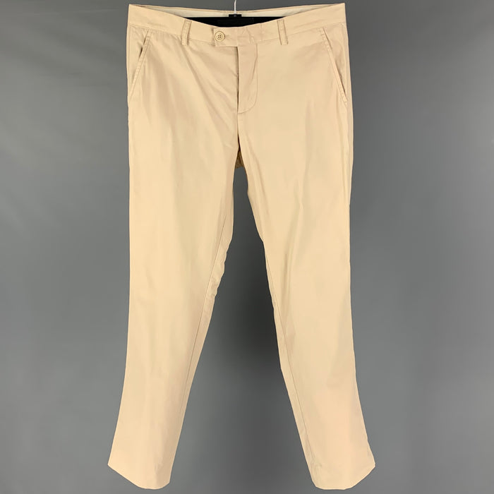 BRUNELLO CUCINELLI Talla 34 Pantalones casuales de algodón color crema