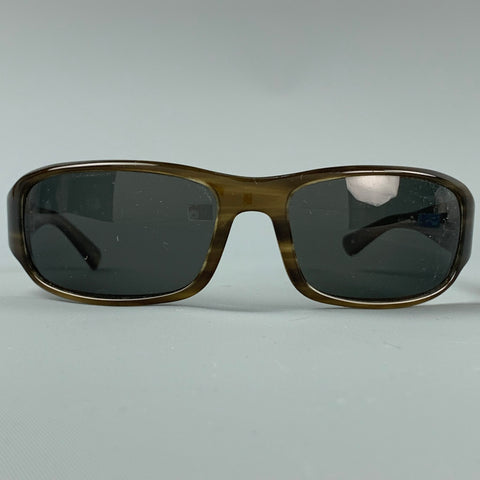 OLIVER PEOPLES Brown Acetate Polarized Sunglasses