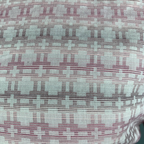 MR. TURK Size M Pink White Cotton Long Sleeve Shirt