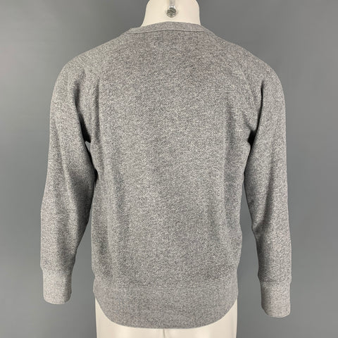 OUR LEGACY Size M Grey Heather Cotton Crew-Neck Sweatshirt