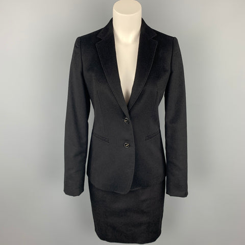 MAX MARA Taille 4 Tailleur jupe crayon en tissu noir