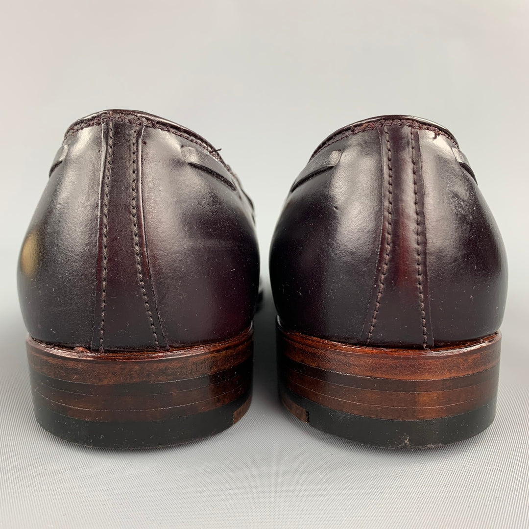 ALDEN Size 7 Dark Brown Horween Leather D7103 Tassels Loafers