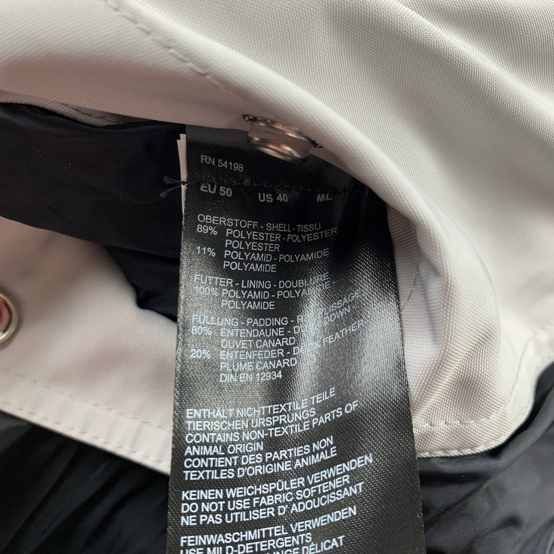 BOGNER Size 40 Light Gray Quilted Polyester / Polyamide Vest