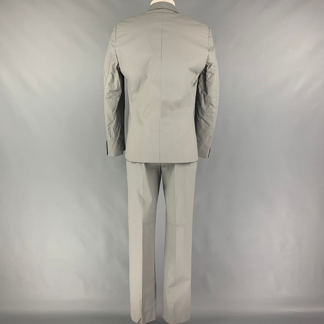 CALVIN KLEIN COLLECTION Size 38 Grey Polyurethane Polyester Suit