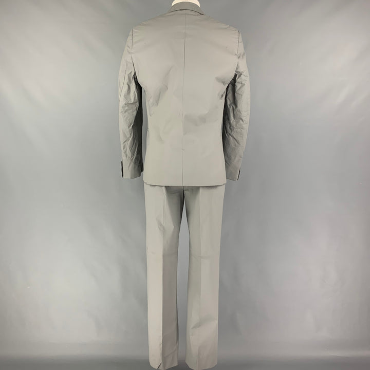 CALVIN KLEIN COLLECTION Size 38 Grey Polyurethane Polyester Suit