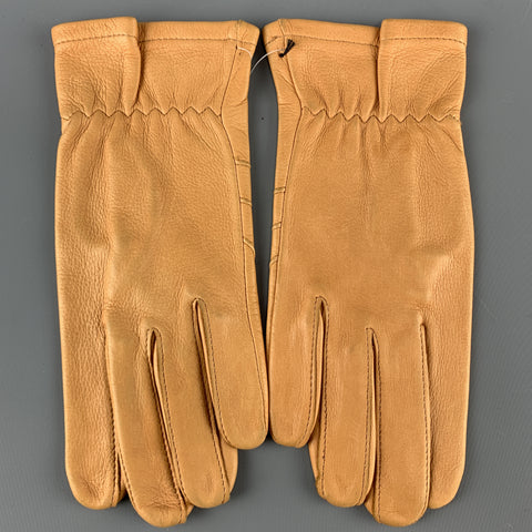VINTAGE Taille S Gants en peau de cerf Tan