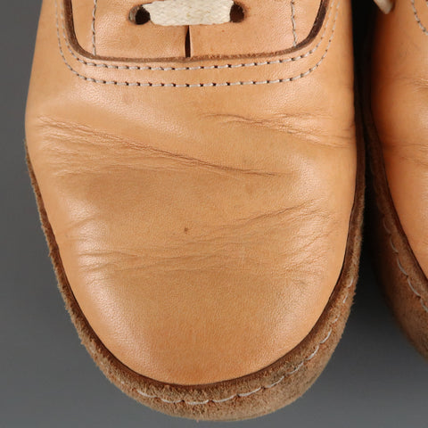 HENDER SCHEME Size 9.5 Tan Leather Lace Up Sneakers