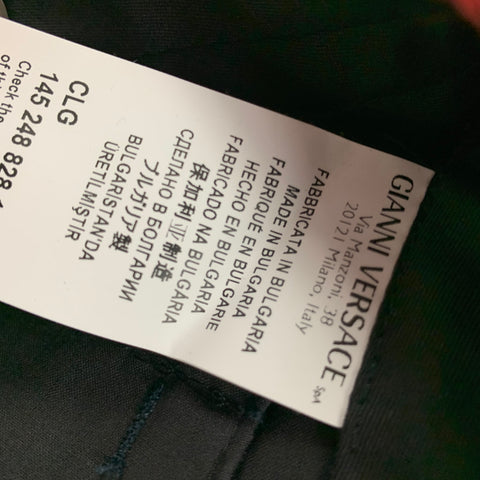 VERSUS by GIANNI VERSACE Size 34 Red Green Plaid Cotton Zip Fly Dress Pants