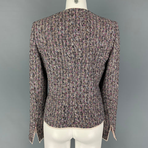 ARMANI COLLEZIONI Size 10 Multi-Color Cotton Blend Jacket